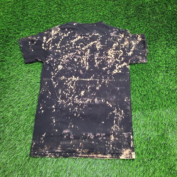 Harley-Quinn Joker Bleached Shirt Womens Small 17x27 Black Crazy - Picture 2 of 11